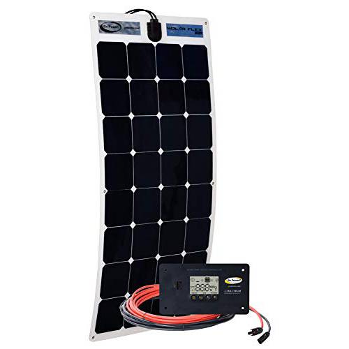 Go Power (GP-FLEX-100 100W 플렉시블 단결정 태양광 키트 30 앰프 PWM 태양광 컨트롤러