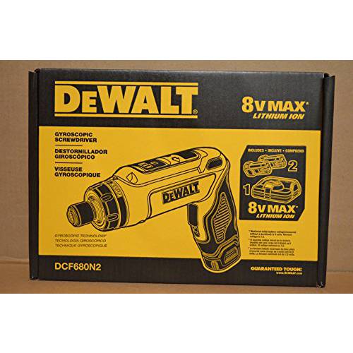 DEWALT 8V 맥스 무선 드라이버 키트 자이로 스코프 2 배터리 DCF680N2