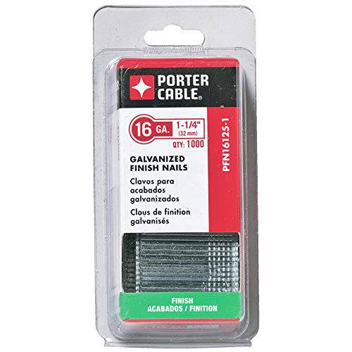 PORTER-CABLE PFN16100-1 1-Inch, 16 게이지 마감 네일, 1000 Count