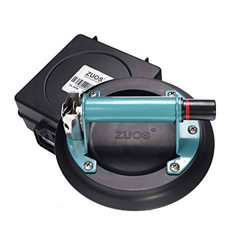 ZUOS 8 글래스 석션 컵  대리석무늬, 마블&  글래스 리프팅, 진공 석션 컵 진공 글래스 리프터 메탈 손잡이 and ABS 펌프, 220lbs Load Capacity(With a 프리 케이스)