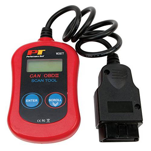Performance Tool W2977 CAN OBD II 스캐너 툴 체크 엔진 라이트&  진단, 다이렉트 스캔 and Read Out