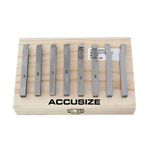 Accusize Industrial Tools 5/ 16’’ 8 Pc H.S.S. 툴 비트 세트, Pre-Ground 선회 and 보다 Work, 2662-2002