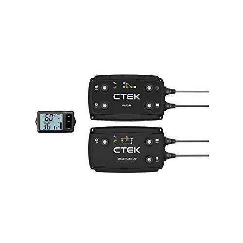 CTEK (40-257) 140A Off 그리드,격자무늬 번들, 묶음 - D250SA, SmartPass 120 and 배터리 모니터