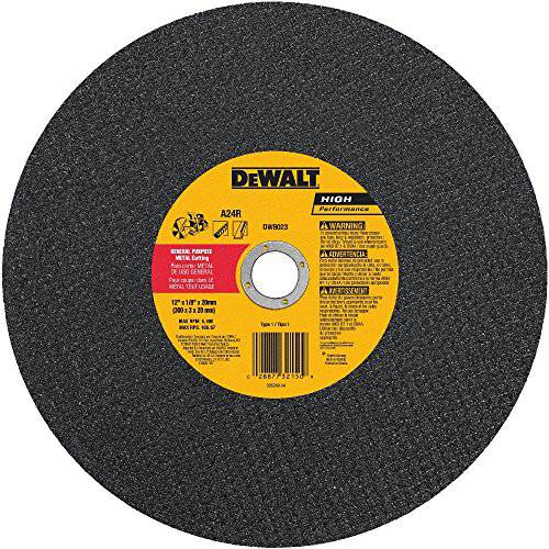 DEWALT DW8023 12-Inch x 1/ 8-Inch x 20mm A24N 연마제 메탈 커팅 휠