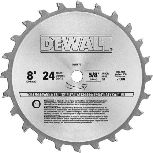 DEWALT DW7670 8-Inch 24-Tooth Stacked 다도 세트