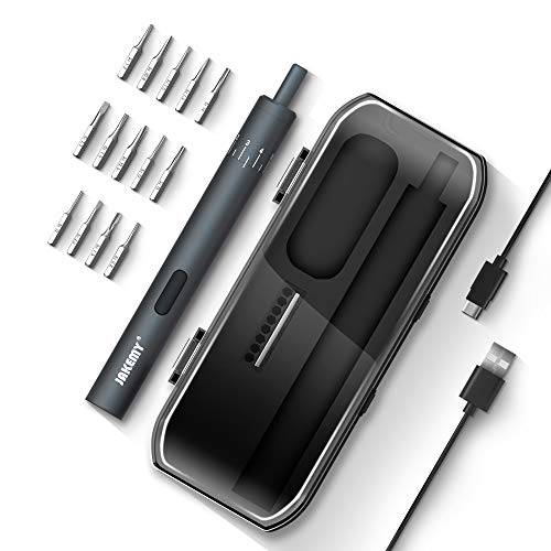 전기,전동 드라이버 JAKEMY 조절가능 8 스피드 토크 USB 충전식 Multi-Function 마그네틱,자석 정밀 파워 드라이버 세트 수리 공구세트 40 팁 아이폰 워치 노트북