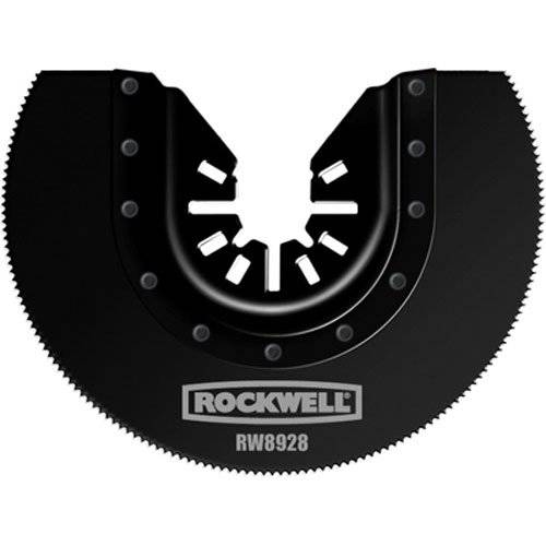 Rockwell RW8928 3-1/ 8-Inch Sonicrafter 진동 다용도도구 HSS Semicircle 톱날 범용 맞춤 시스템