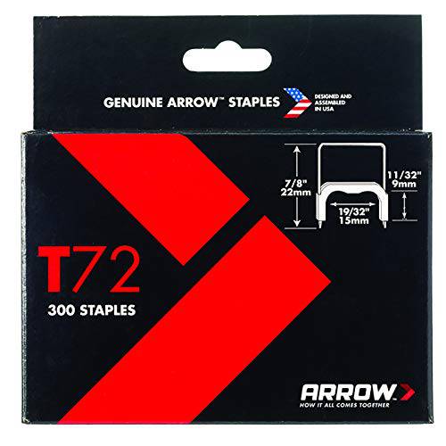 Arrow Fastener 721189 정품 1/ 2-Inch T72 절연 호치께스심,호치케스심,스테이플러심,, 300-Pack