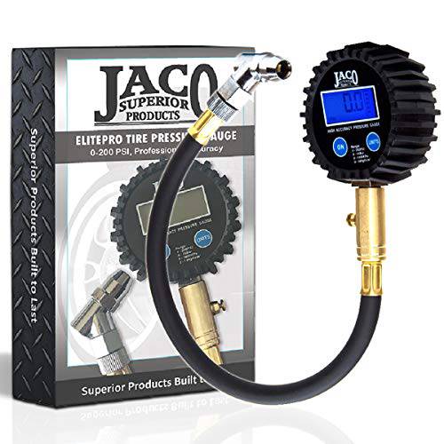 JACO ElitePro 디지털 타이어공기압 게이지 - 프로페셔널 정확성 - 200 PSI