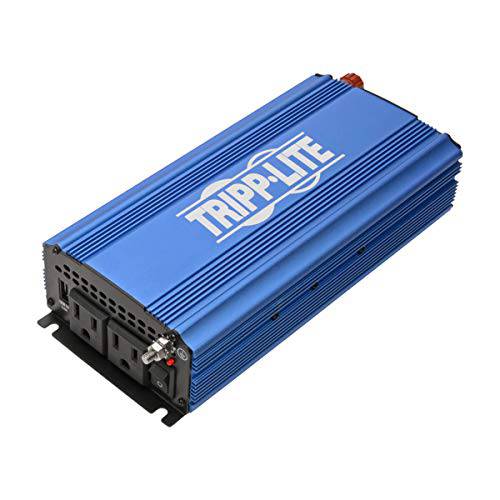 Tripp Lite 750W 컴팩트 휴대용 파워 인버터 자동차, 차량용 콘센트 어댑터 2 AC 1 USB Outlets (PINV750)