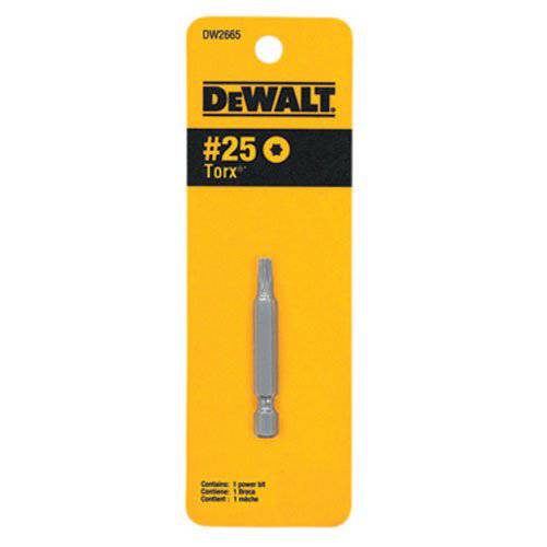 DEWALT DW2665 T25 Torx 파워 비트 1 Per 카드, 실버