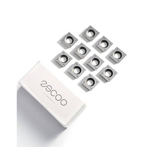 Zscoo 4-sided 텅스텐 카바이드 Indexable 교체용 인서트 악세사리 목공 목공 툴 (14-14-2mm, 10 유닛 Per 팩)