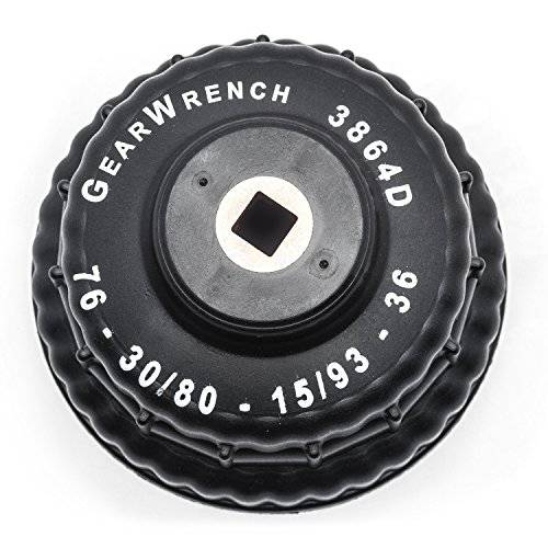GEARWRENCH 3/ 8 드라이브 36 플루트 오일 필터 엔드캡 매트릭 렌치 76, 80& 93mm - 3864D