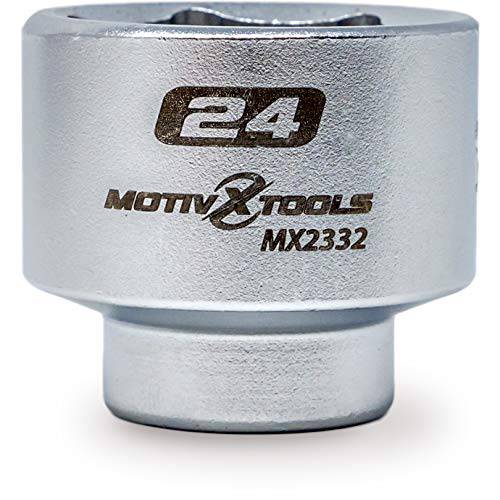 Motivx Tools 24mm 로우 프로파일 오일 and 연료 필터 소켓