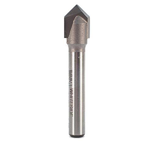 Whiteside Router Bits 1501 V-Groove 비트 90-Degree 3/ 8-Inch 커팅 직경 and 3/ 16-Inch 심 Length