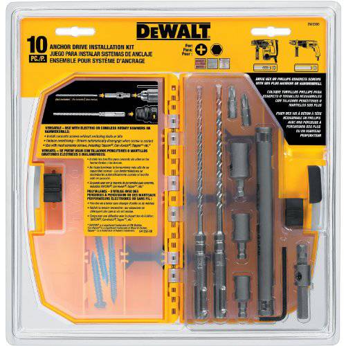 DEWALT DW5366 Anchor 드라이브 키트 10-Pieces