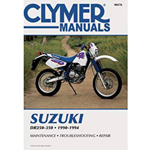 1990-1994 CLYMER 스즈키 오토바이 DR250-350 서비스 수동 NEW M476