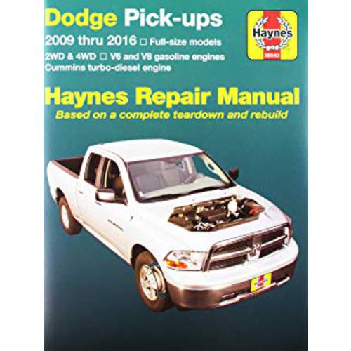 Haynes Repair Manuals 30043 닷지 Full-Size Pick-ups 2009-2016