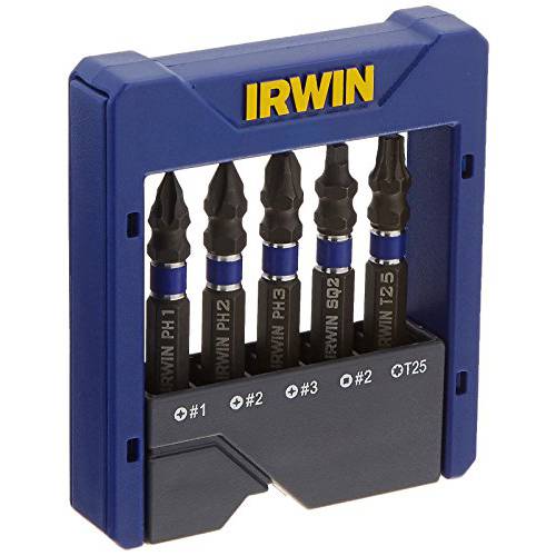 Irwin Tools 1866976 충격 퍼포먼스 Series 다양한 파워 비트 포켓 세트 (5 피스)
