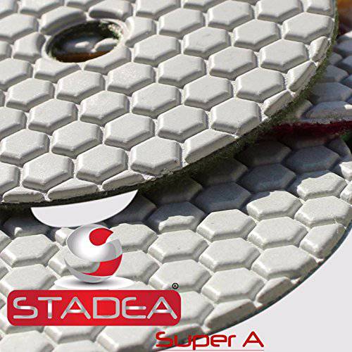 Stadea 다이아몬드 폴리싱 패드 5 드라이 - 콘크리트 대리석무늬,마블 Stone 글래스 폴리싱 그릿 50, DPPD05SPRA050G1P
