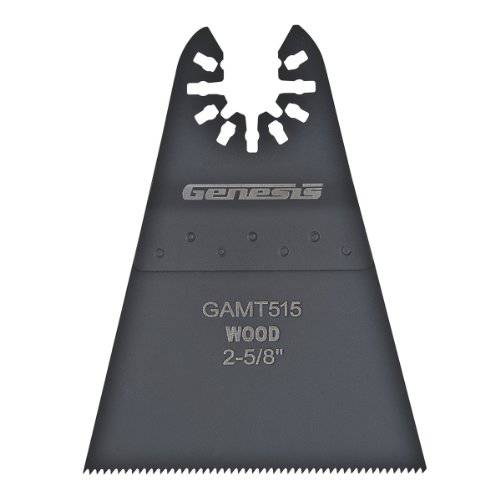 Genesis GAMT515 범용 Quick-Fit 2 5/ 8 진동 Multi-Tool Quick-Release 와이드 플러시 Cut 블레이드