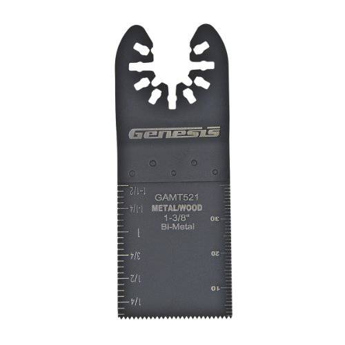 Genesis GAMT521 범용 Quick-Fit 1 3/ 8 Bi-Metal 플러시 진동 Multi-Tool Quick-Release Cut 블레이드