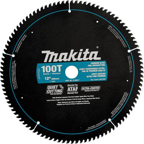 Makita A-94817 12-Inch 100 톱니 울트라 코팅 마이터쏘 블레이드