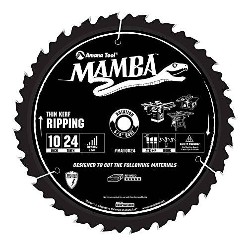 Mamba - By Amana Tool, Ripping 10 x 24T Atbft 5/ 8 구경 (MA10024)