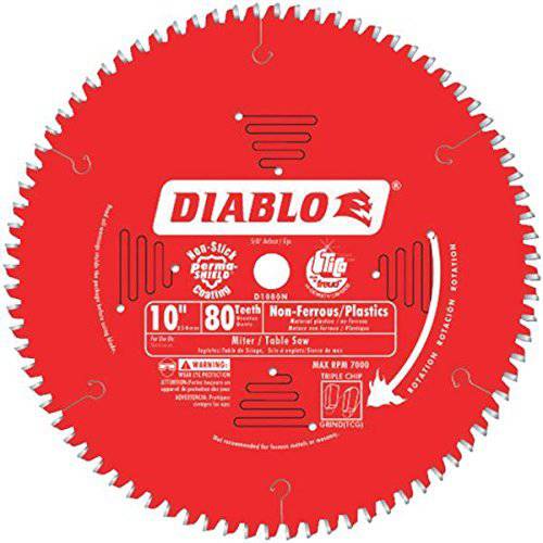 Diablo D1080N Non-Ferrous 메탈&  플라스틱 커팅 톱날