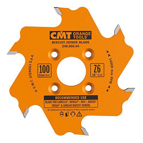 CMT 240.006.04 쿠키 Joiner 블레이드, 4-Inch 직경 x 6 이, PTFE-Coated.