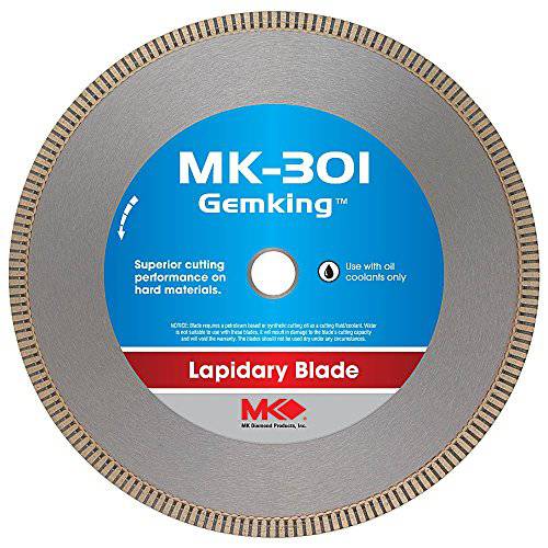 MK Diamond 166068 MK-301 Gemking 10-Inch 보석세공인 Wet 커팅 다이아몬드 블레이드