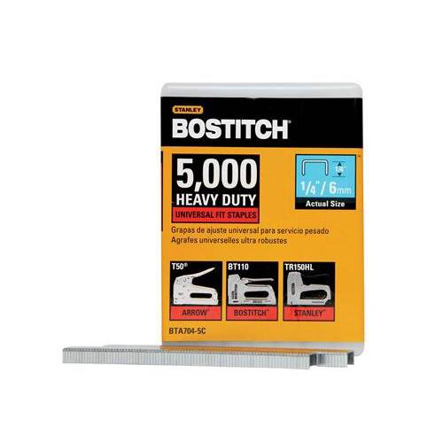BOSTITCH BTA704-5C 헤비듀티 USA 사용 STAPLES, 1/ 4 x 2/ 5-Inch, 5000-Pack