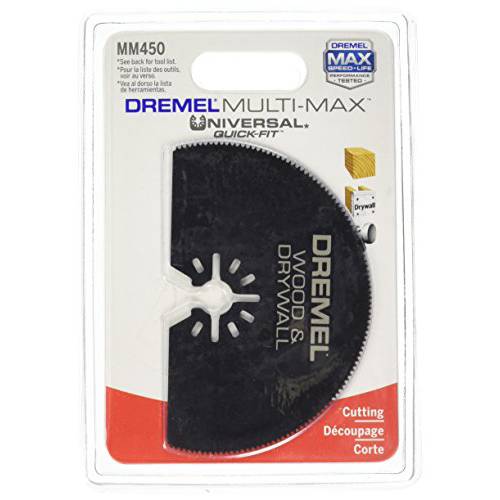 Dremel MM450 Multi-Max 1/2,하프 Moon 진동 톱날- 진동 툴 악세사리- Perfect 커팅 우드 and 건식벽체- 범용 Quick-Fit