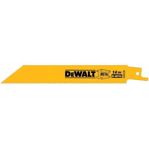 DEWALT DW4808 6-Inch 14 TPI 스트레이트 후면 Bi-Metal 컷소 블레이드 (5-Pack)