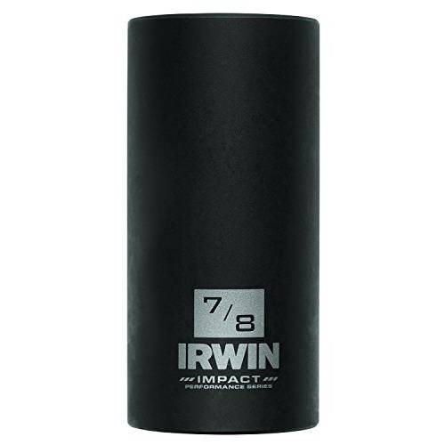 IRWIN 1877480 충격 퍼포먼스 Series 6-Point 딥 Well 소켓 비트, 7/ 8-Inch, 3/ 8-Inch 사각 드라이브