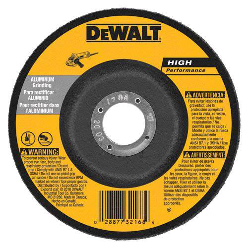 DEWALT DW8485 6-Inch by 1/ 8-Inch 고성능 Pipeline 그라인딩 휠, 7/ 8-Inch Arbor