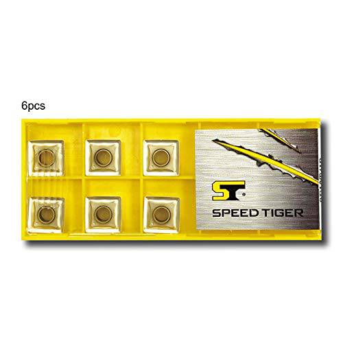 SPEED TIGER NC 스팟 드릴/ 챔퍼 밀, 분쇄기 리필 인서트 - 사용 스피드 호랑이 NC 스팟/ 챔퍼 밀, 분쇄기 - Made in Taiwan (6 피스, 45deg)