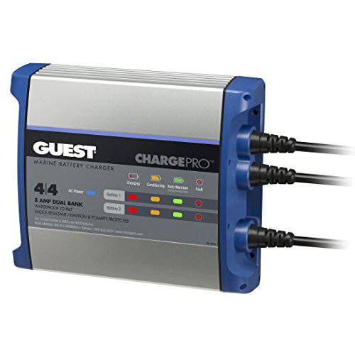 Guest 2708A ChargePro On-Board 배터리 충전기 5A 12V 1 뱅크 120V 입력