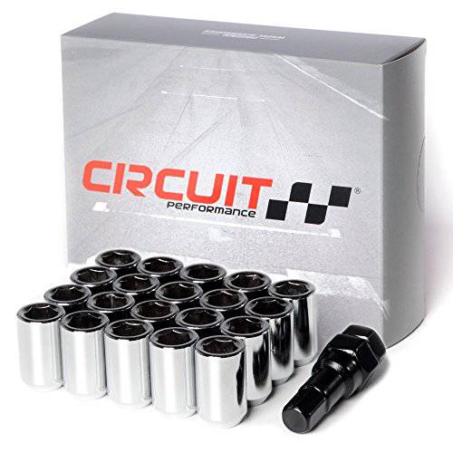 Circuit Performance  튜너 키 에이콘 러그 너트 크롬 12x1.5 단조 스틸 (20pc+  툴)