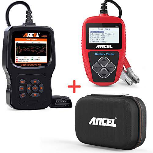 ANCEL AD530 차량 OBD2 스캐너 ANCEL BA101 12V 자동차 Load 배터리 테스터 and ANCEL  보호 케이스 보관용가방