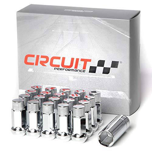 Circuit Performance  단조 스틸 Extended 육각 러그 너트 애프터마켓 휠: 12x1.25 크롬 - 20 피스 세트+  툴