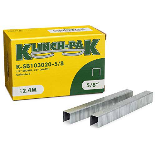 Klinch-Pak K-SB103020-5/ 8 1/ 2 왕관 STAPLES, 2400 Per 패키지