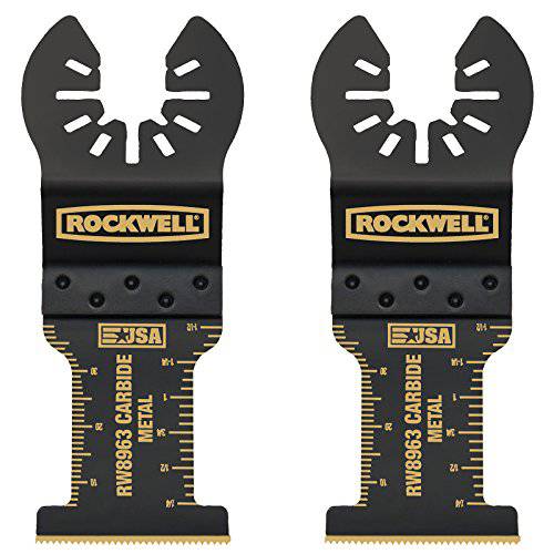 Rockwell RW8963.2 툴 Sonicrafter 진동 다용도도구 Extended Life 카바이드 End Cut 블레이드 (2 팩), 1-3/ 8