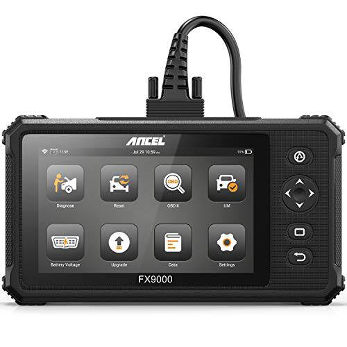 ANCEL FX9000 모든 시스템 OBD2 스캐너 자동차 코드 리더, 리더기 7’’ 터치 스크린 안드로이드 태블릿, 태블릿PC ABS Bleeding BMS TPS DPF IMMO SAS 눈금측정 EPB TPMS AFS 오일 Reset 진단 스캔 툴