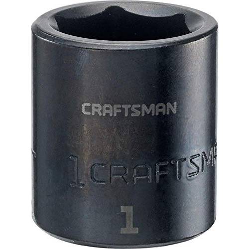 Craftsman 얕은 임팩트소켓, 육각비트소켓 SAE 1 2-Inch 드라이브 1-Inch CMMT15858