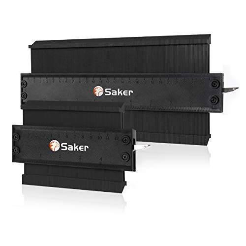 Saker  컨투어 게이지 프로파일 툴- 컨투어 복제 Gauge-Adjustable 잠금 -정확하게 복사 불규칙한 형상복사기 - 필수 툴 DIY 잡역부, Construction(10 인치+ 5 인치)
