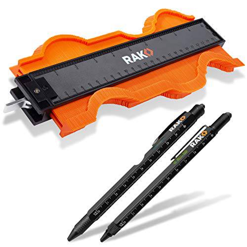 RAK Multi-Tool 2Pc 펜 세트 번들,묶음 컨투어 게이지 (10 인치 잠금)