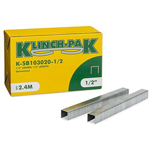 Klinch-Pak K-SB103020-1/ 2 1/ 2 왕관 STAPLES, 2400 Per 패키지
