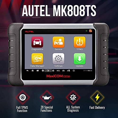 Autel MaxiCOM MK808TS TPMS 스캐너 Complete TPMS and 센서 프로그래밍, 진단 모든 시스템 and 콤비네이션 of 서비스 기능, Same as MK808/ MX808/ MK808BT+ TS608（upgraded TS601 orTS50