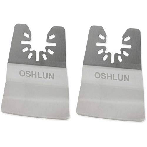 Oshlun MMC-5202 2-Inch 진동 툴 단단한 스크레퍼 Quick-Fit Arbor 스탠다드 and 퀵 체인지 툴 (2-Pack)